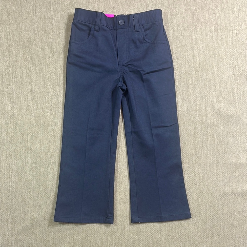 French Toast Kids Navy Pull on Pants Bootcut Size 4T - Picture 2 of 6